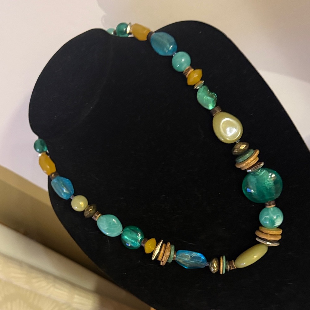 Ruby Rd. Turquoise and Amber Beaded Necklace - Picture 16 of 17
